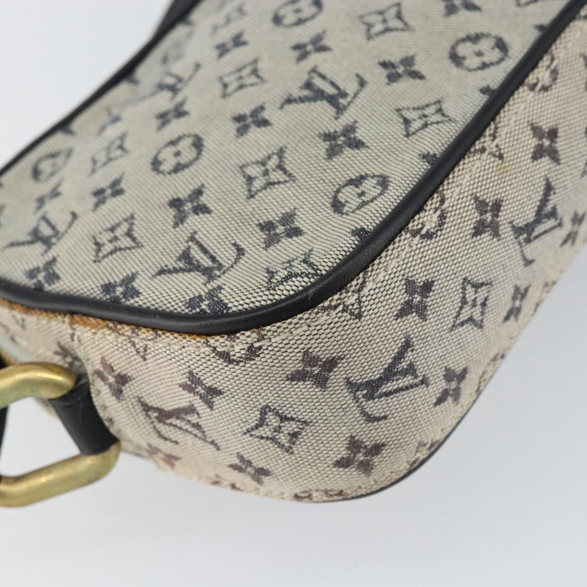 Louis Vuitton Juliette Crossbody Bag Mini Lin, BLUE, CANVAS, Shoulder bag