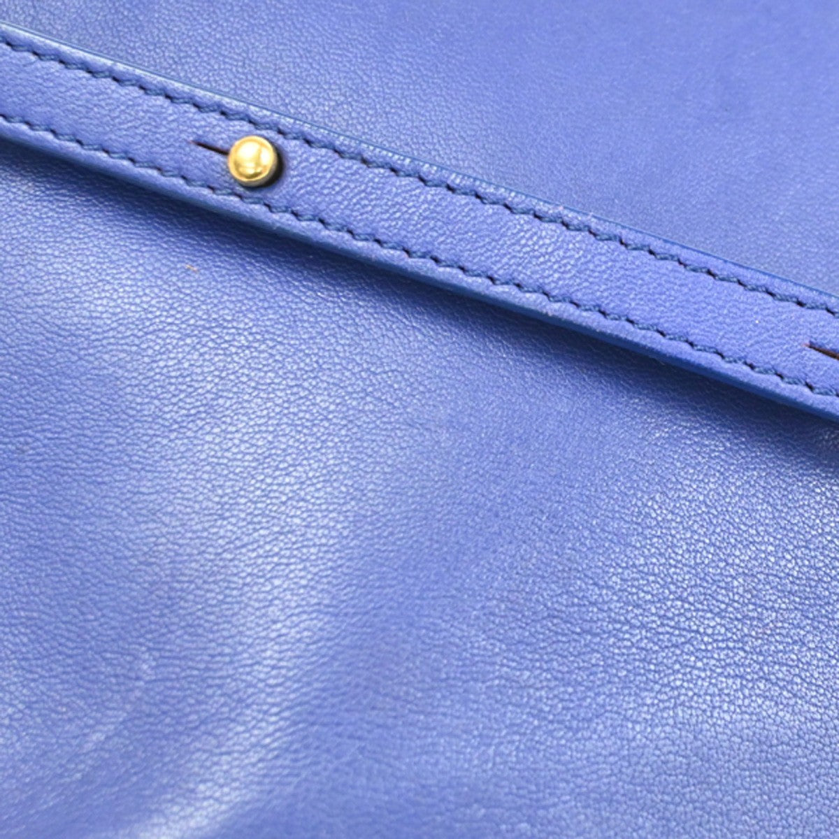 Celine Trio Crossbody Bag Leather, Blue, Leather, Shoulder Bag