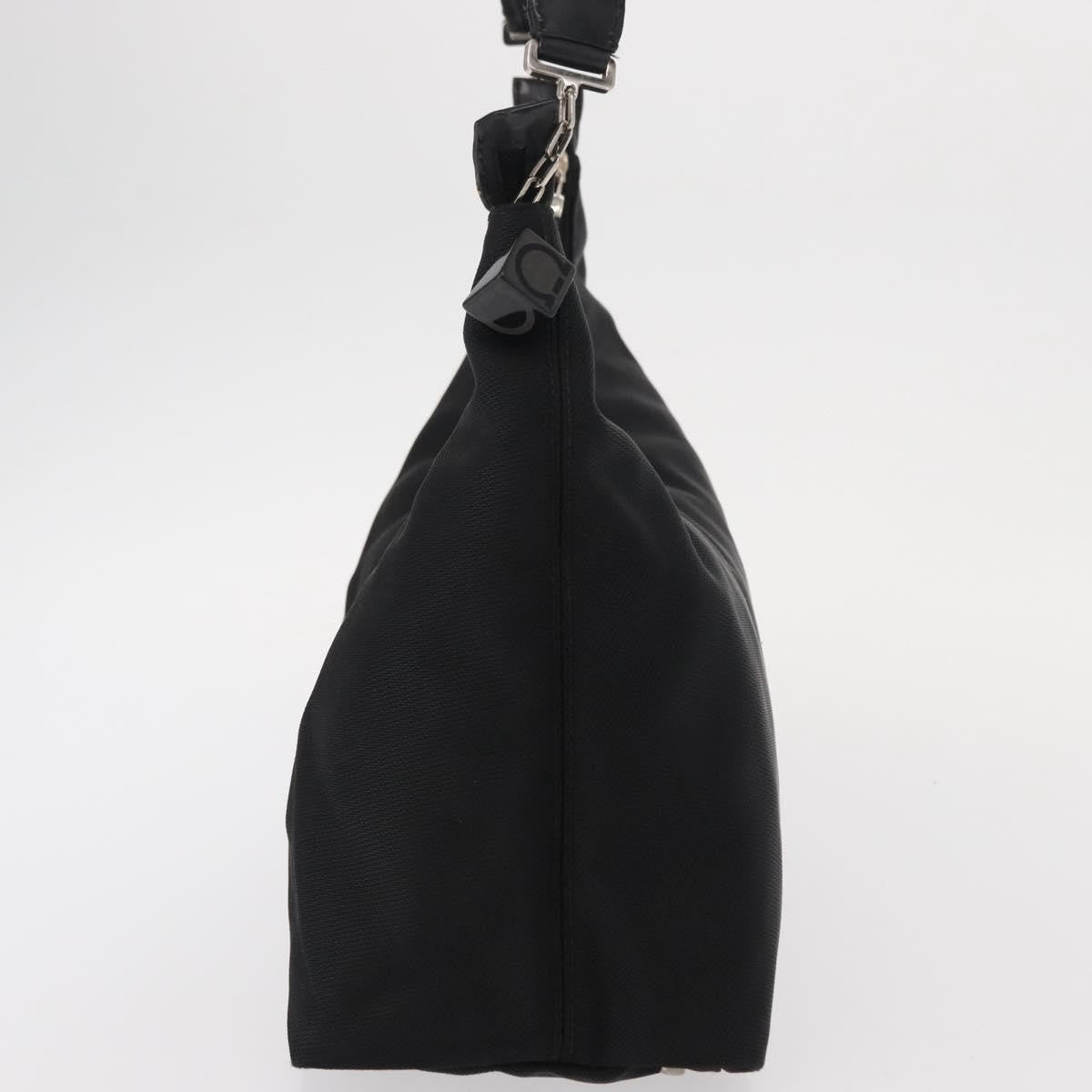 Salvatore Ferragamo Vala Shoulder Bag Nylon, Black, Nylon, Shoulder Bag