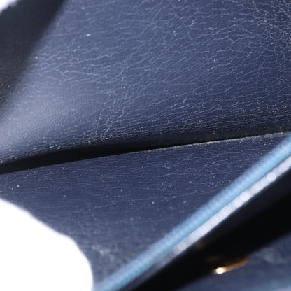 Christian Dior Vintage Handbag Leather, NAVY, LEATHER, Handbag