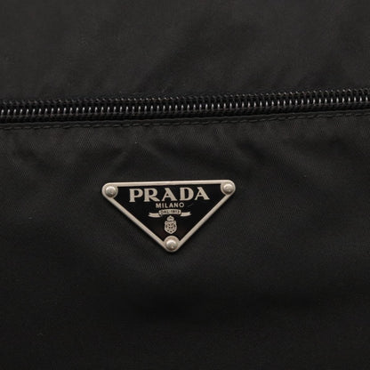 Prada Front Pocket Messenger Bag Tessuto, Black, Nylon, Shoulder Bag