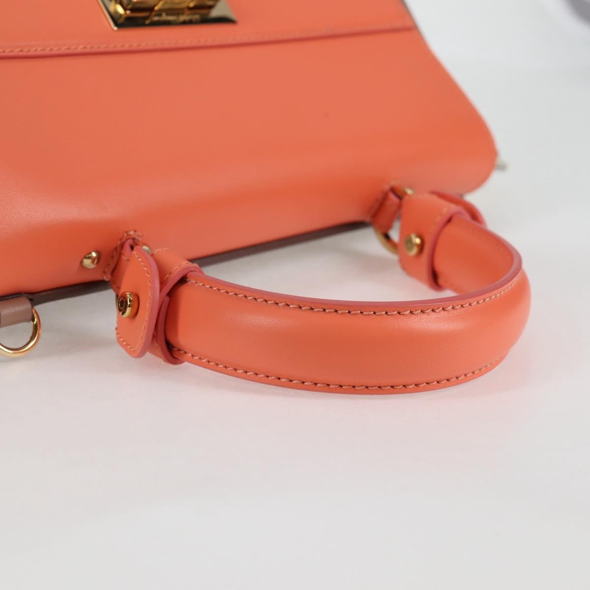 Salvatore Ferragamo Sofia Satchel Leather, PINK, LEATHER, Handbag