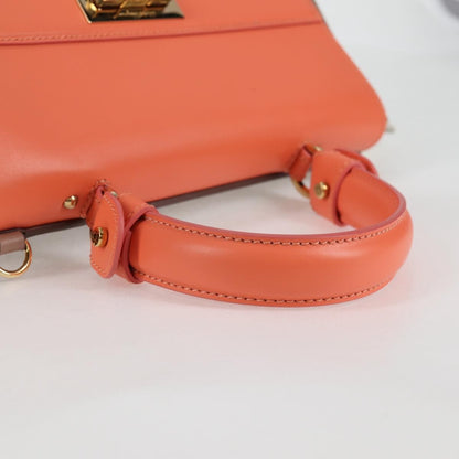 Salvatore Ferragamo Sofia Satchel Leather, PINK, LEATHER, Handbag