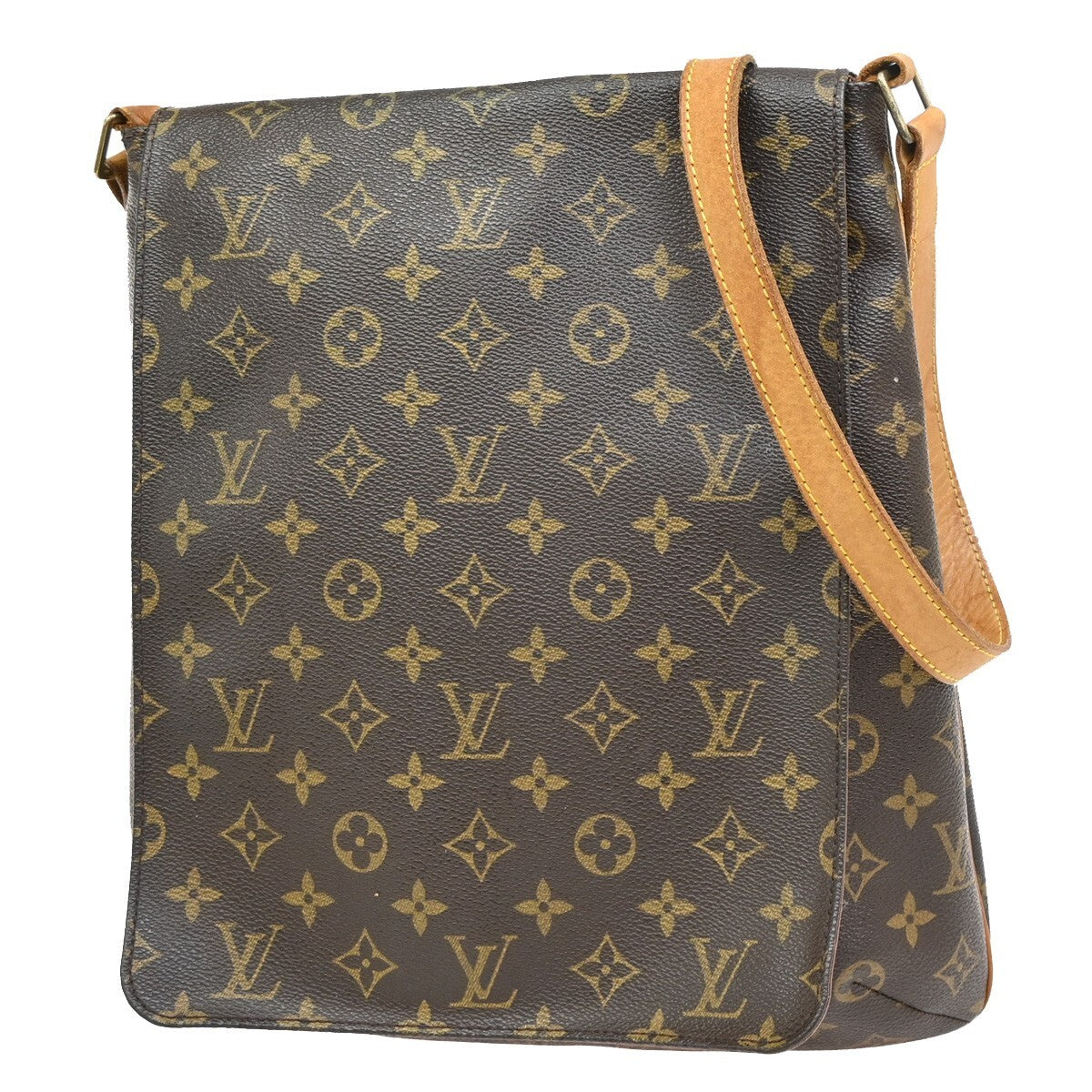 Louis Vuitton Musette Handbag Monogram Canvas, BROWN, CANVAS, Shoulder bag