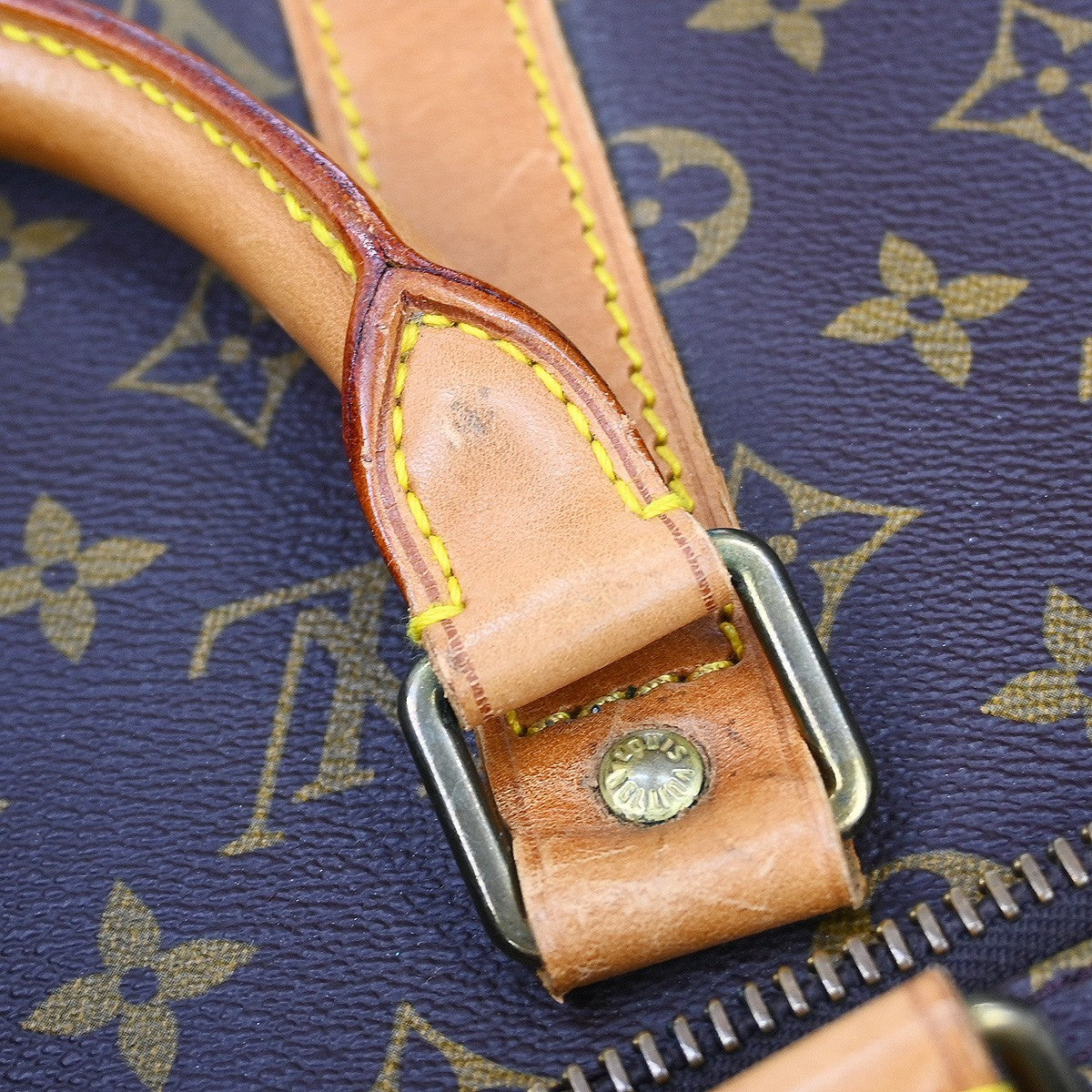 Louis Vuitton Keepall Bag Monogram Canvas, BROWN, CANVAS, Travel bag