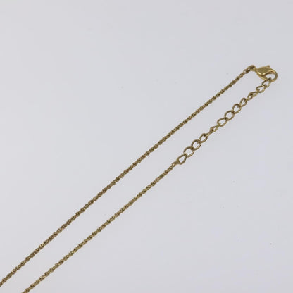 Christian Dior CD Pendant Necklace Metal, GOLD, METAL, Necklace