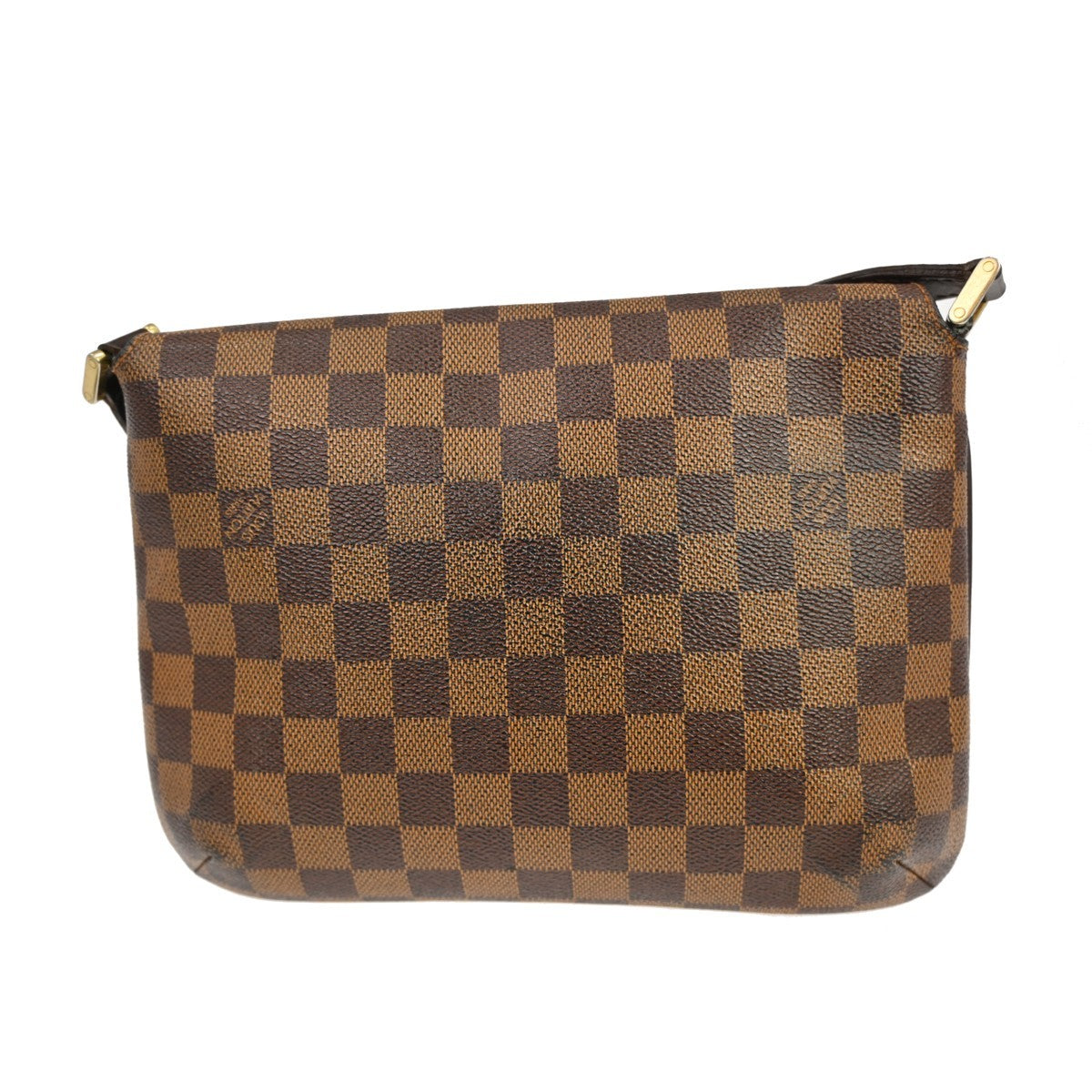 Louis Vuitton Musette Tango Handbag Damier, Brown, Canvas, Shoulder Bag