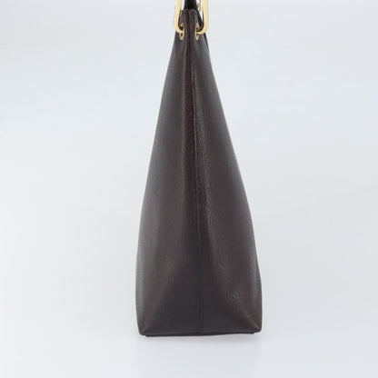 Gucci Vintage Bamboo Hobo Leather, BROWN, LEATHER, Shoulder bag