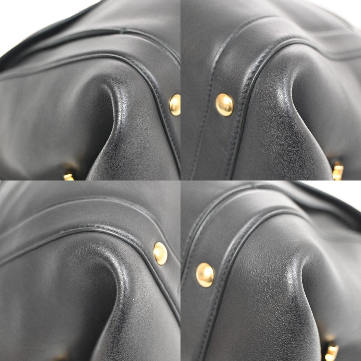 Salvatore Ferragamo Sofia Satchel Leather, BLACK, LEATHER, Handbag