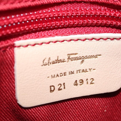Salvatore Ferragamo Gancini Shoulder Bag Leather, PINK, LEATHER, Shoulder bag