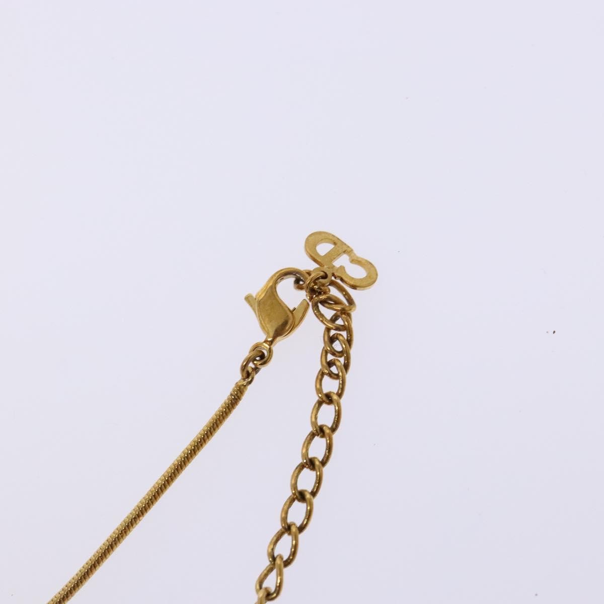 Christian Dior Dior Letters Necklace Metal, GOLD, METAL, Necklace