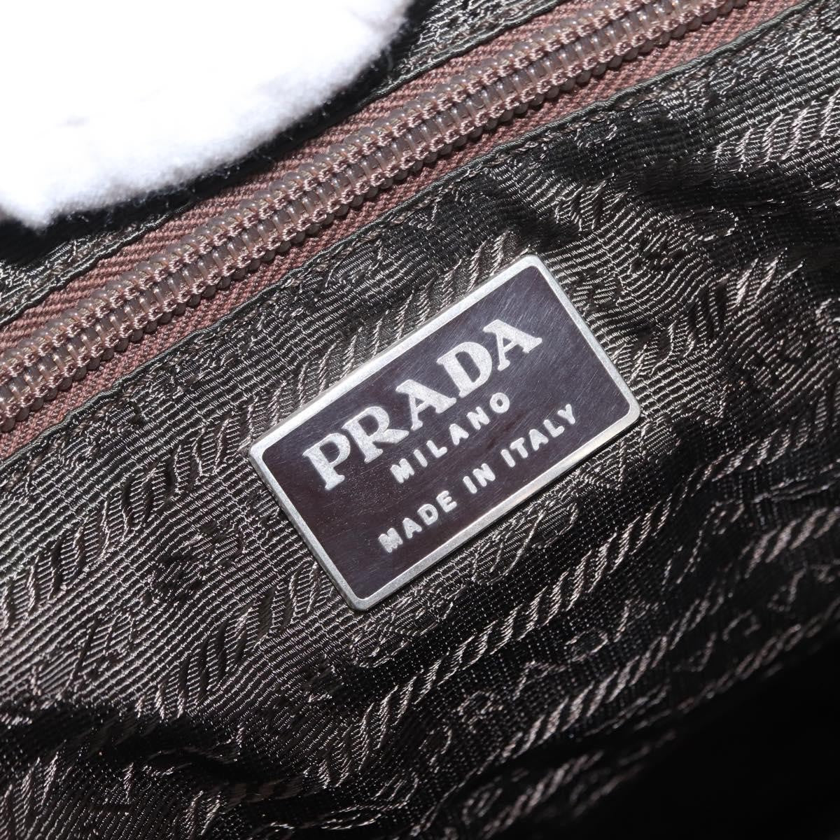 Prada Double Front Pocket Backpack Tessuto, Khaki, Nylon, Backpack