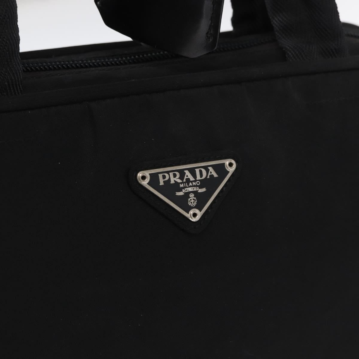 Prada Bowling Shoulder Bag Tessuto, Black, Nylon, Shoulder Bag