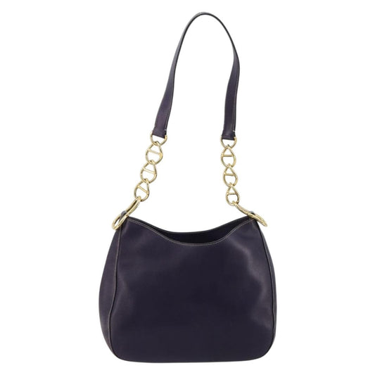 Prada Chain Shoulder Bag Leather, Purple, Leather, Handbag