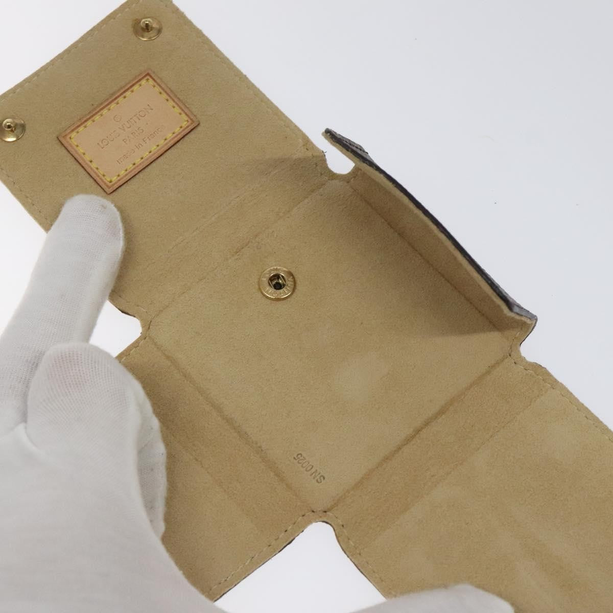 Louis Vuitton CASE JEWELRY BOX Canvas, BROWN, CANVAS, Wallets