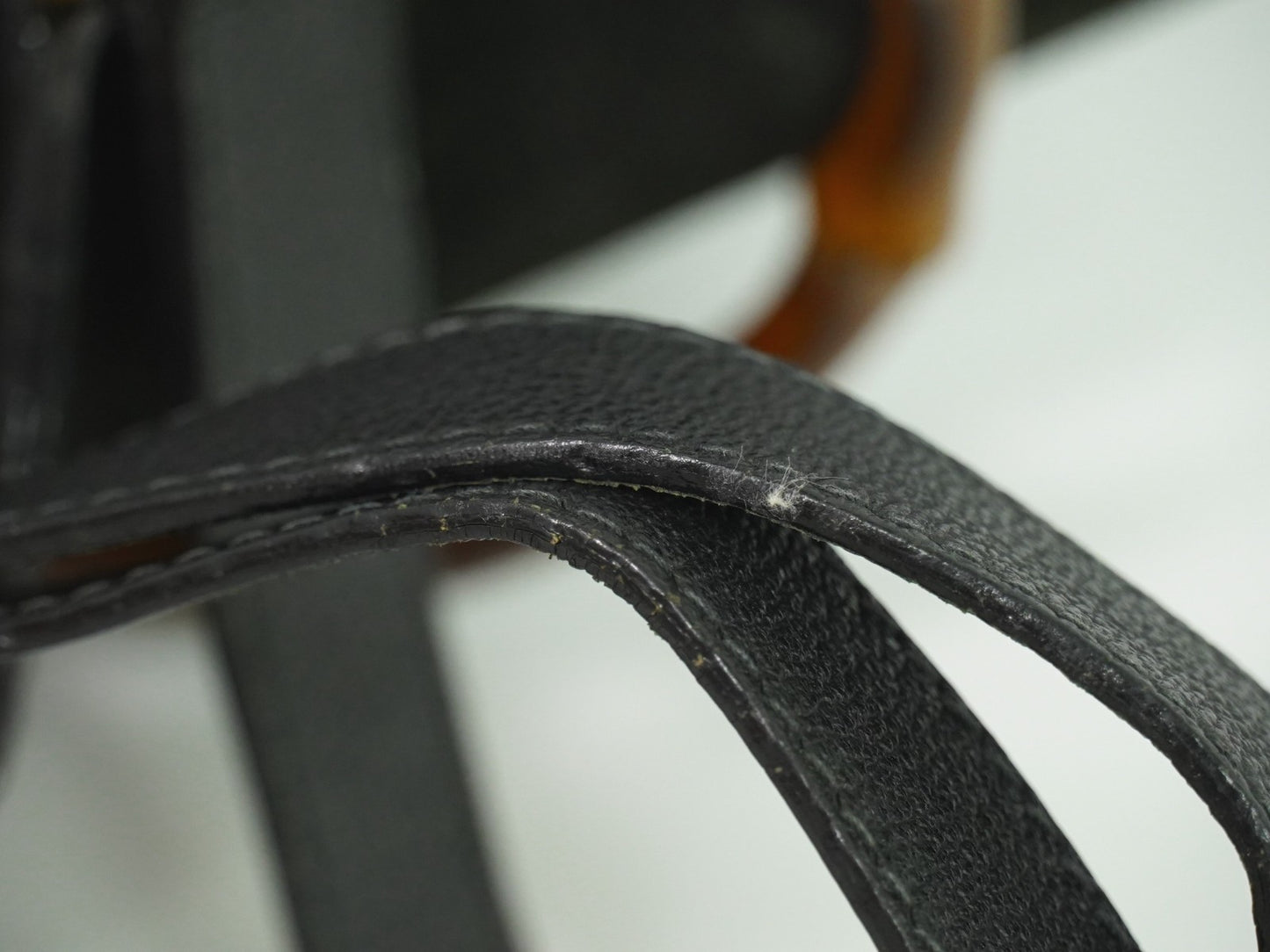 Gucci Vintage Bamboo Backpack Suede, BLACK, SUEDE, Backpack