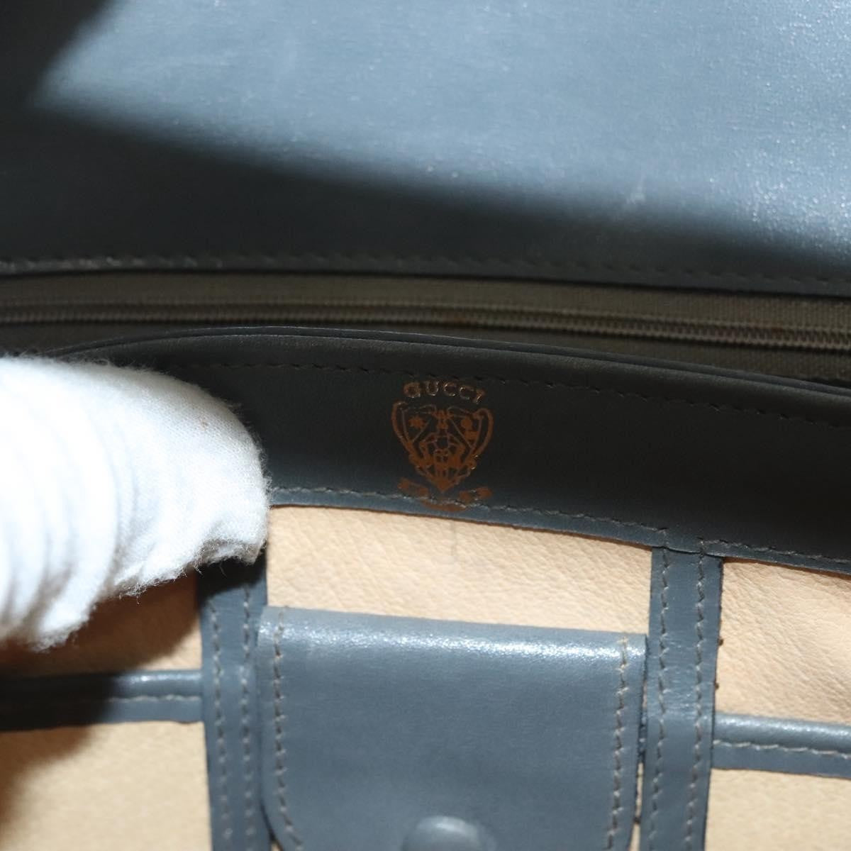 Gucci 1973 Top Handle Bag Leather, GRAY, LEATHER, Handbag