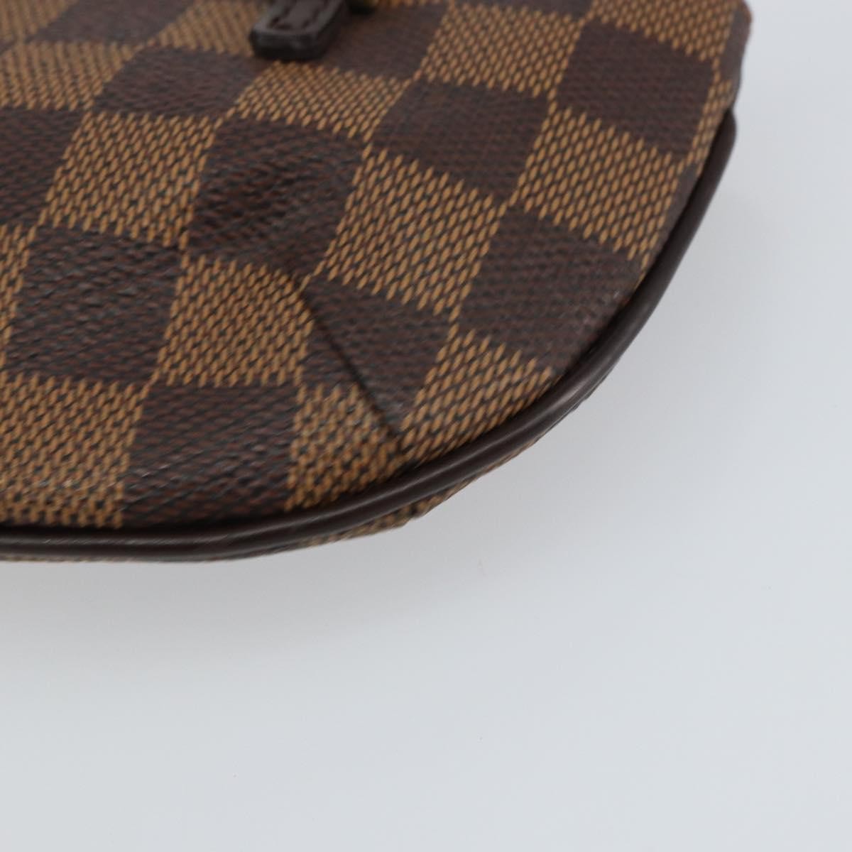 Louis Vuitton Manosque Pochette Damier, BROWN, CANVAS, Clutche & pouche