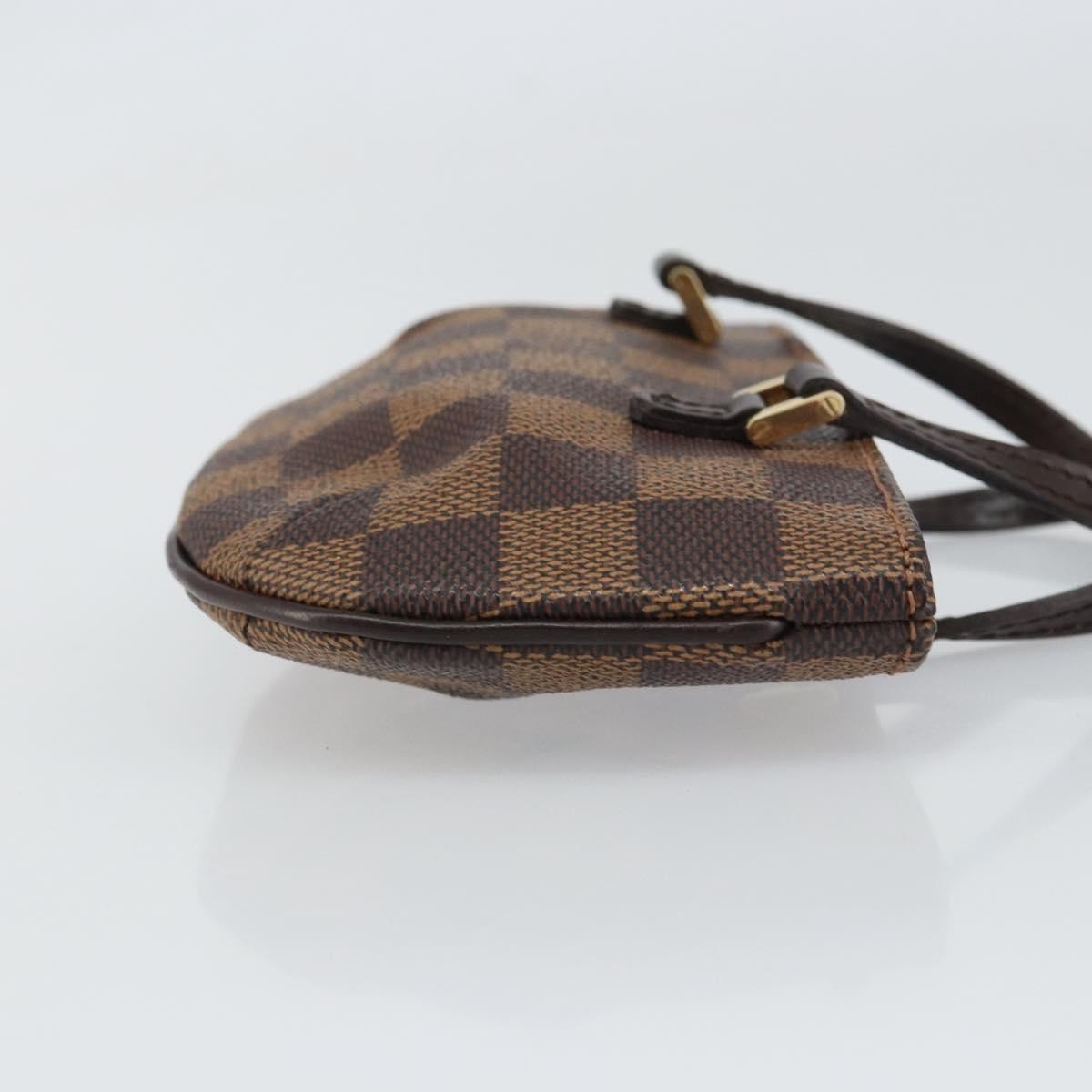 Louis Vuitton Manosque Pochette Damier, BROWN, CANVAS, Clutche & pouche