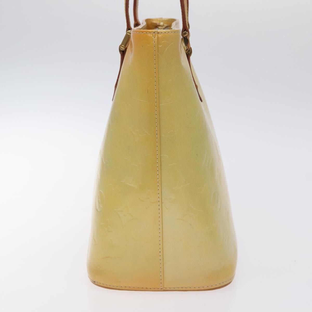 Louis Vuitton Houston Handbag Monogram Vernis, YELLOW, PATENT_LEATHER, Handbag