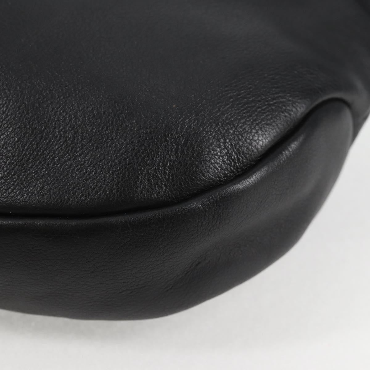 Salvatore Ferragamo Vala Shoulder Bag Leather, BLACK, LEATHER, Shoulder bag