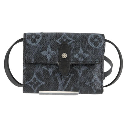 Louis Vuitton Cross Card Holder Limited Edition Monogram Pastel Noir, BLACK, CANVAS, Clutche & pouche
