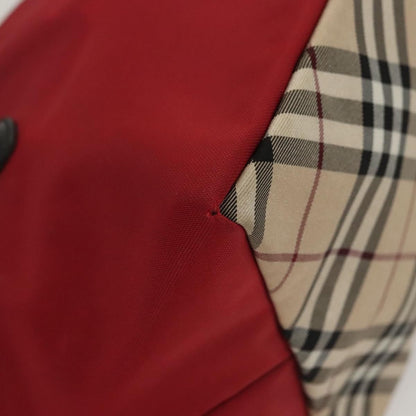 Burberry Nova Check Tote Nylon, RED, NYLON, Tote bag