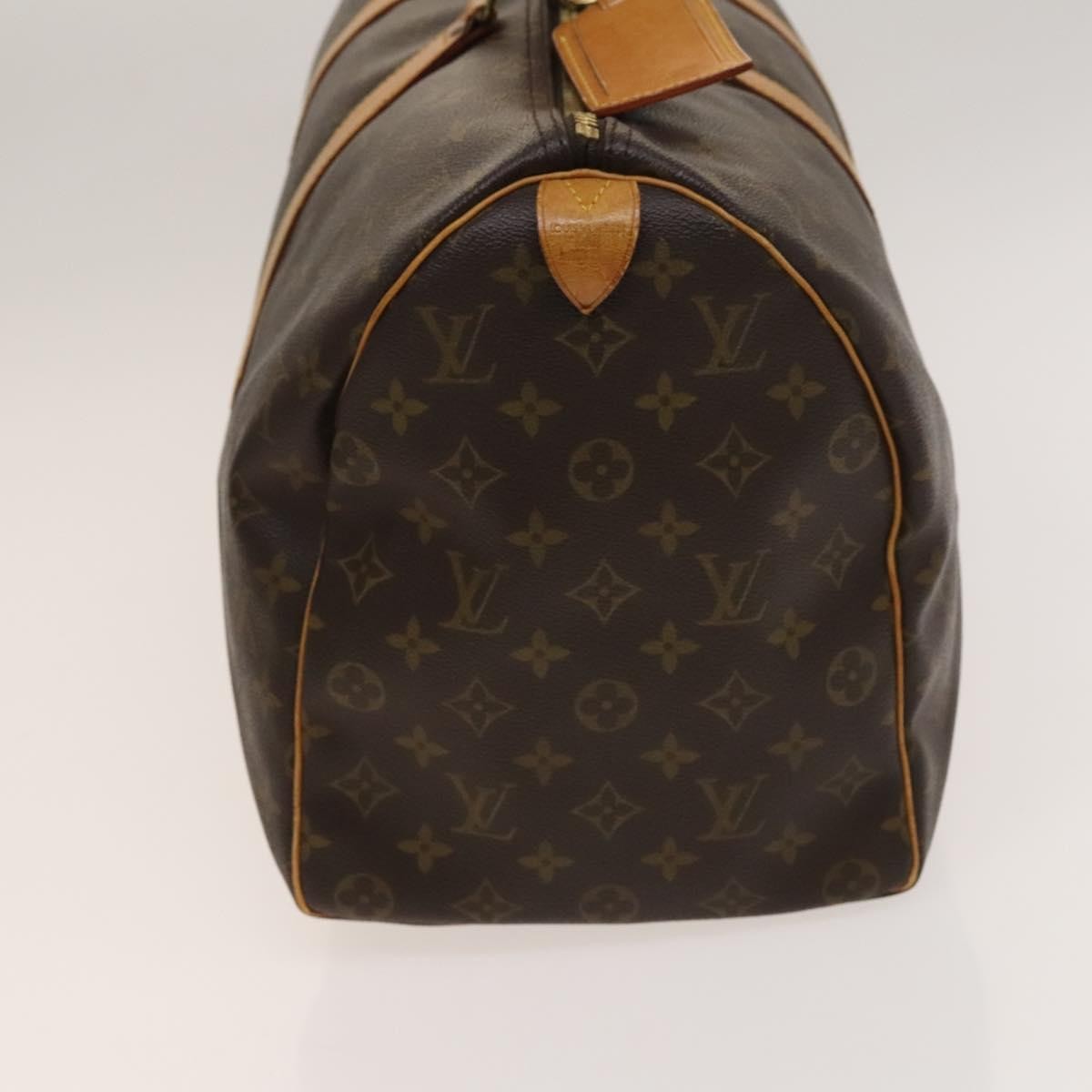 Louis Vuitton Keepall Bag Monogram Canvas, BROWN, CANVAS, Travel bag