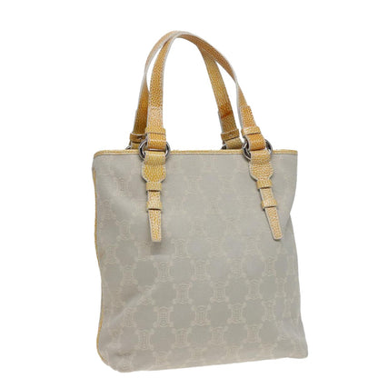 Celine Vintage Macadam Tote bag Canvas, YELLOW, CANVAS, Tote bag