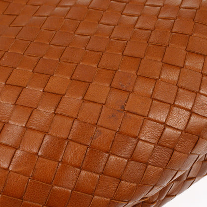 Bottega Veneta Intrecciato Handbag Leather, BROWN, LEATHER, Handbag