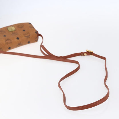 MCM Visetos Shoulder bag Canvas and Leather, BROWN, CANVAS, Shoulder bag