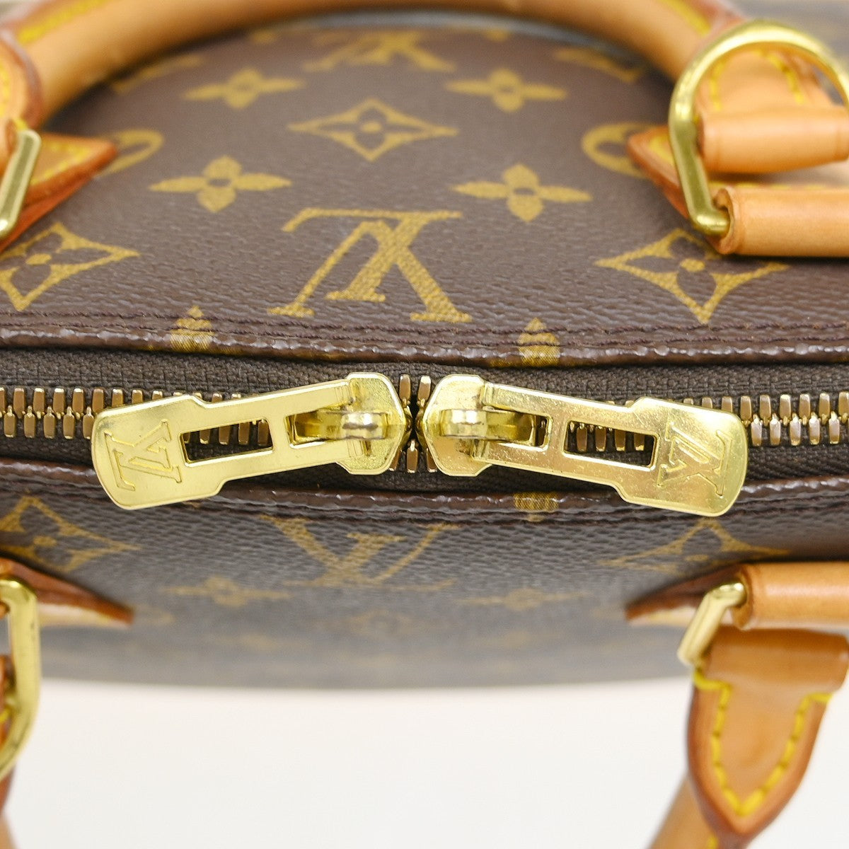 Louis Vuitton Alma Handbag Monogram Canvas, Brown, Canvas, Handbag