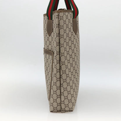 Gucci Ophidia Front Pocket Shopper Tote GG Coated Canvas, Beige, Canvas, Tote Bag