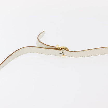 Salvatore Ferragamo Vala Shoulder Bag Leather, WHITE, LEATHER, Shoulder bag
