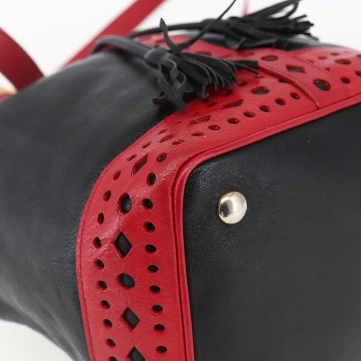 Saint Laurent Vintage Shoulder Bag Leather, Black, Leather, Shoulder Bag