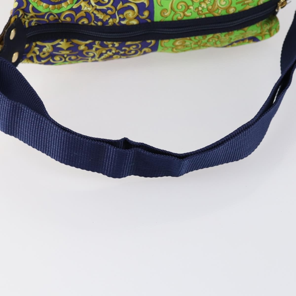 Versace Vintage Shoulder Bag Cotton, GREEN, COTTON, Shoulder bag