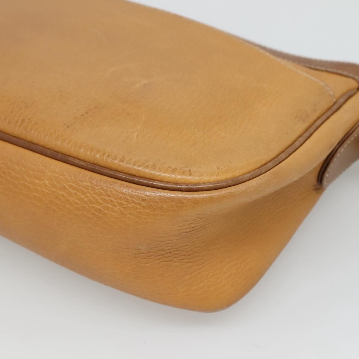 Loewe Anagram Shoulder Bag Leather, YELLOW, LEATHER, Shoulder bag