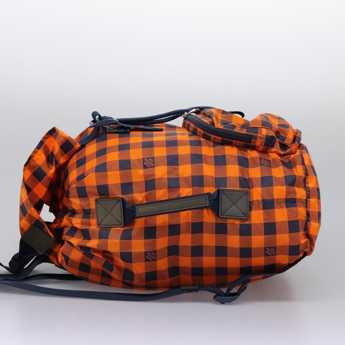 Louis Vuitton Aventure Backpack Damier Nylon, Orange, Nylon, Backpack