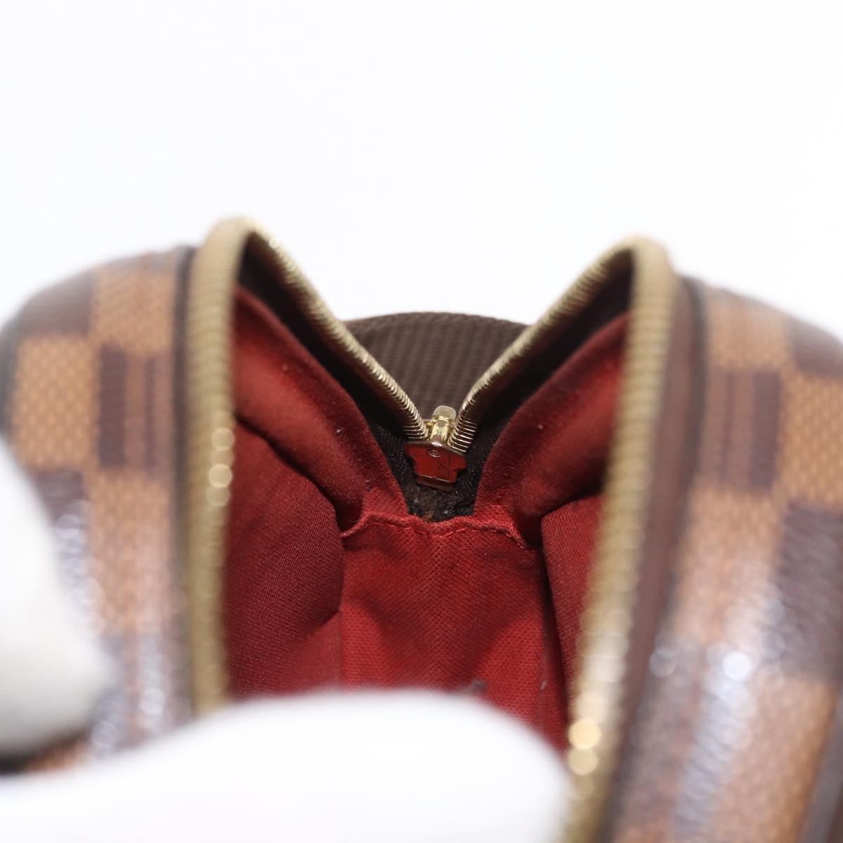 Louis Vuitton Pochette Gange Damier, Brown, Canvas, Clutch