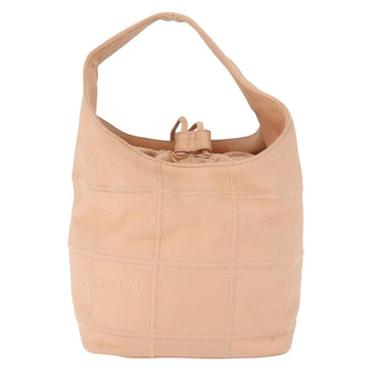 Chanel Square Stitch Tassel Hobo Quilted Leather, Pink, Leather, Handbag