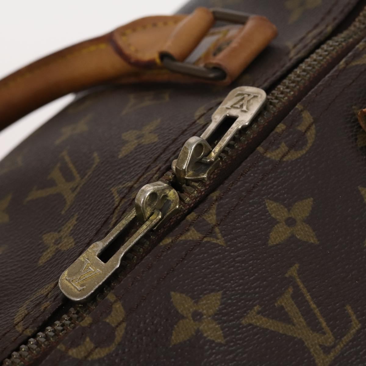 Louis Vuitton Keepall Bag Monogram Canvas, BROWN, CANVAS, Travel bag