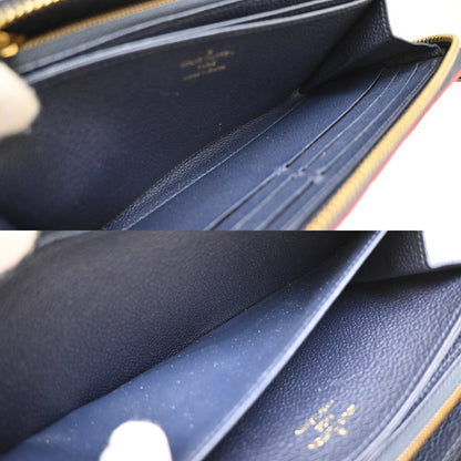 Louis Vuitton Zippy Wallet NM Leather Empreinte, NAVY, LEATHER, Wallets
