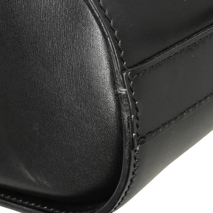 Celine Vintage Shoulder Bag Leather, BLACK, LEATHER, Shoulder bag