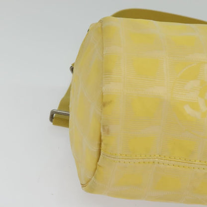 Chanel Travel Line Barrel Bag Nylon, YELLOW, NYLON, Travel bag