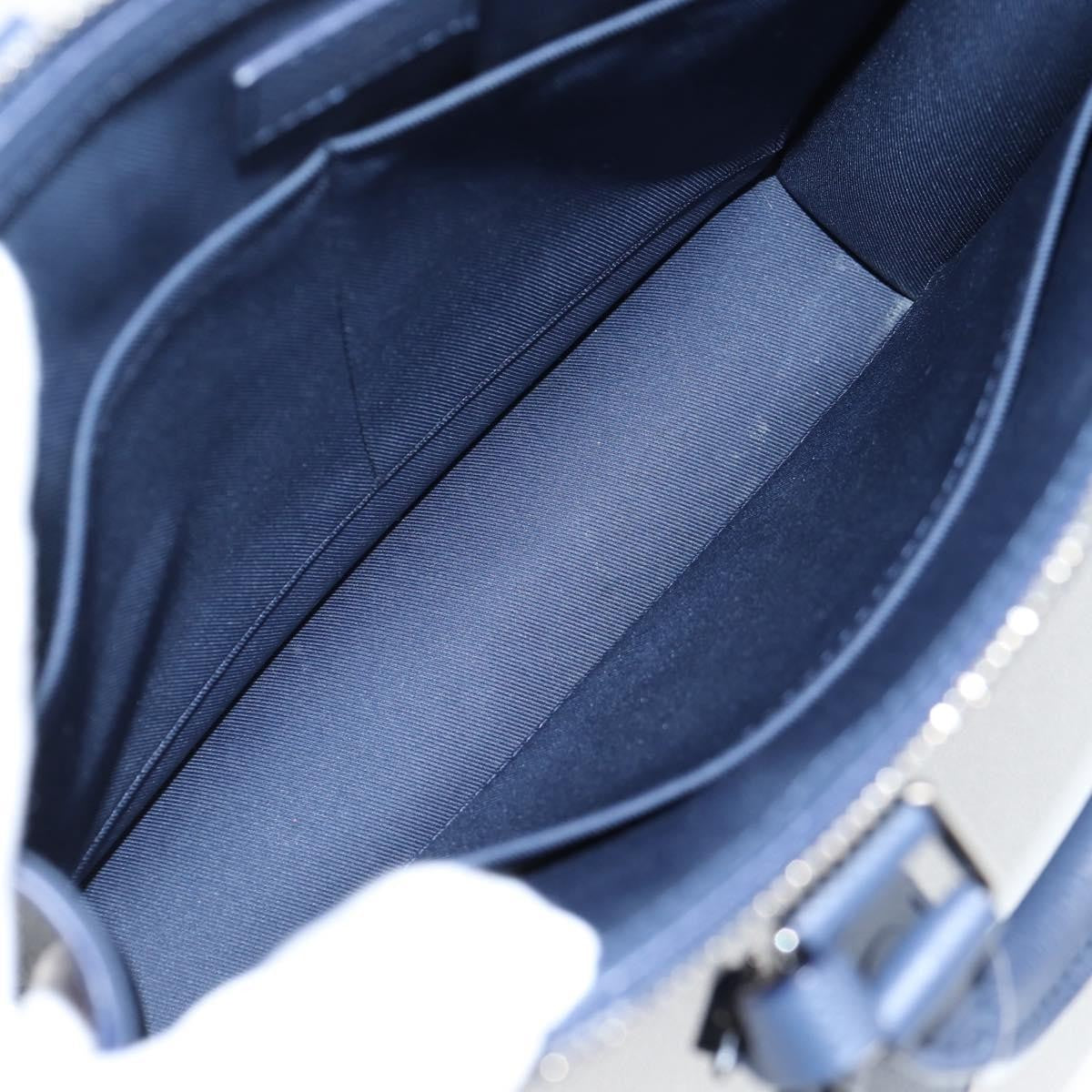 Louis Vuitton Sac Plat Zipped Bag Limited Edition Monogram Ink Watercolor Leather, BLUE, CANVAS, Tote bag