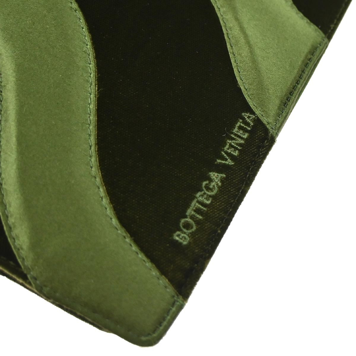 Bottega Veneta Vintage handbag Satin, GREEN, SATIN, Handbag
