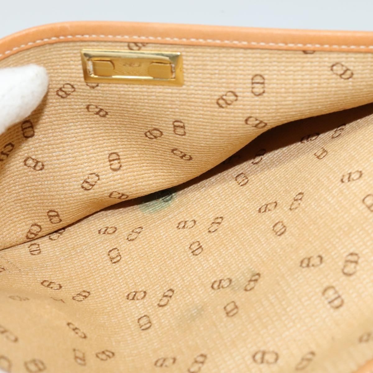Christian Dior Flap Pouch Canvas, BROWN, CANVAS, Clutche & pouche