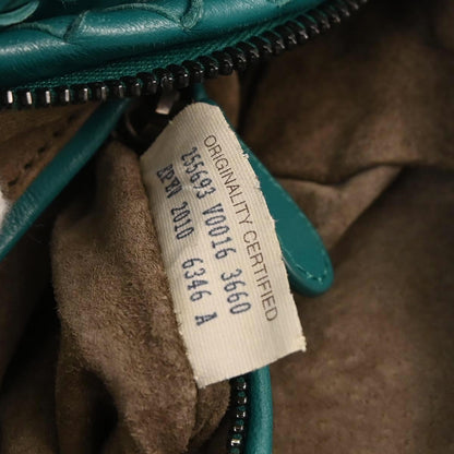 Bottega Veneta Zip Cube Messenger Intrecciato Nappa, GREEN, LEATHER, Shoulder bag