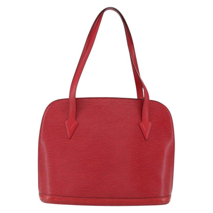 Louis Vuitton Lussac Handbag Epi Leather, RED, LEATHER, Shoulder bag