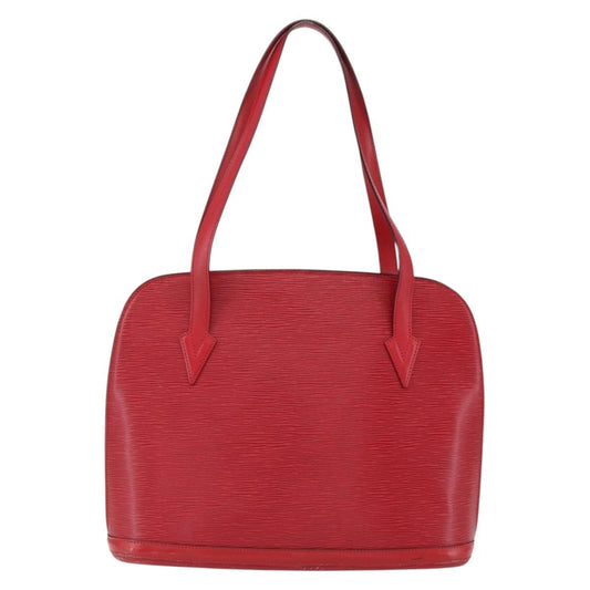 Louis Vuitton Lussac Handbag Epi Leather, RED, LEATHER, Shoulder bag